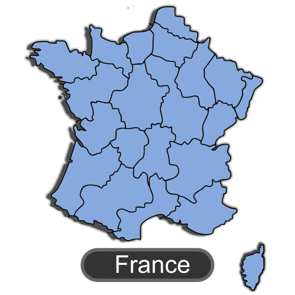 SVG Map of France