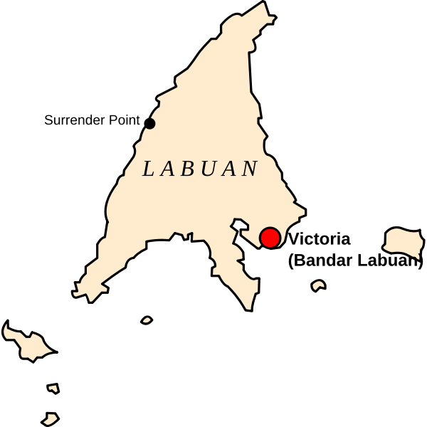 SVG Map of Labuan Malaysia