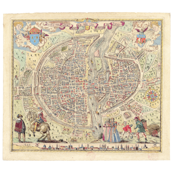 SVG Map of Paris 1576