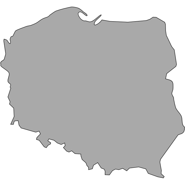 SVG Map of Poland vector illustration