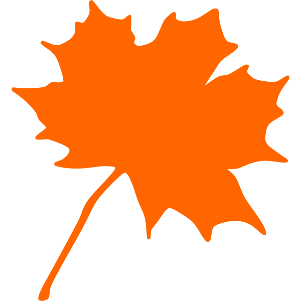 SVG Maple leaf vector image
