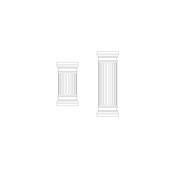 SVG Marble columns vector image