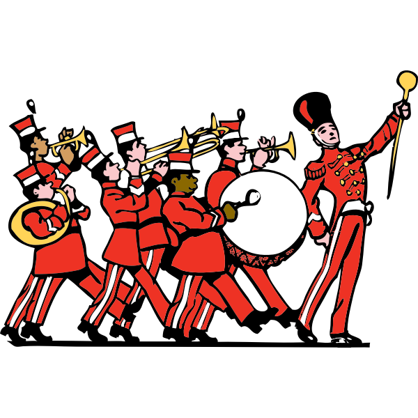 SVG Marching band vector clip art