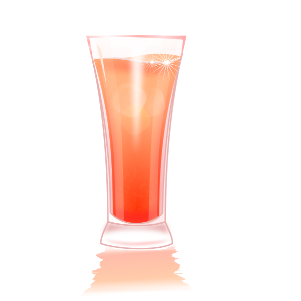 SVG Margarita with orange slice vector graphics