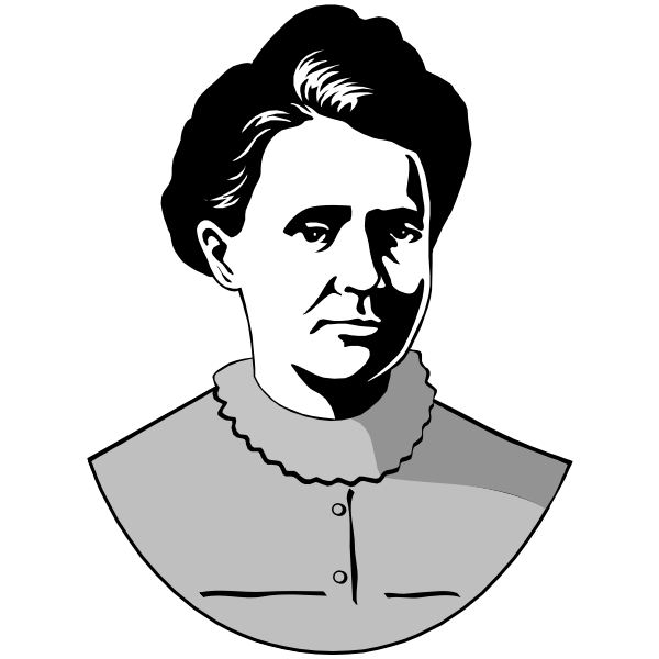 SVG Marie Curie039s portrait