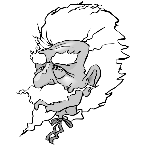 SVG Mark Twain039s portrait