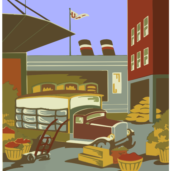 SVG Market vector image