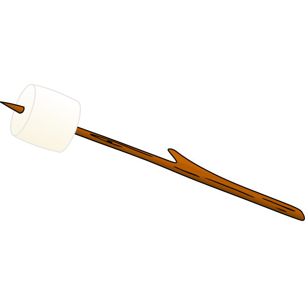 SVG Marshmallow on stick