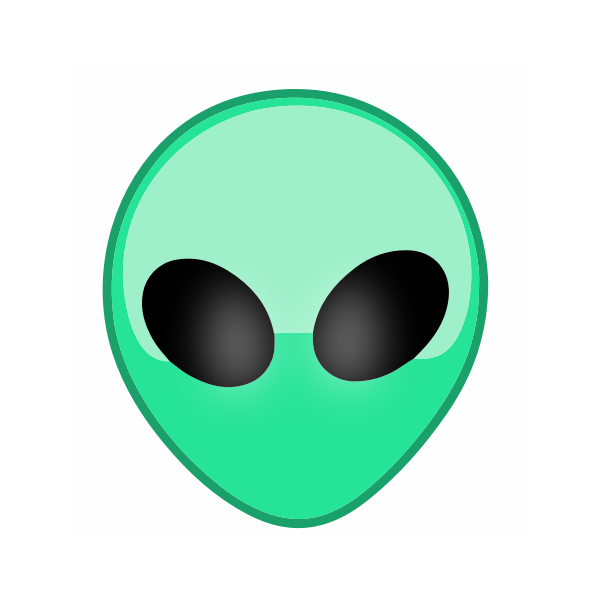 SVG Martian Man Vectorized