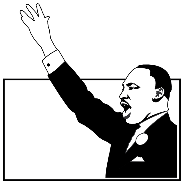 SVG Martin Luther King image