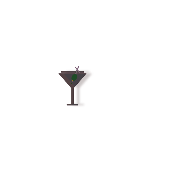 SVG Martini Cocktail Drink