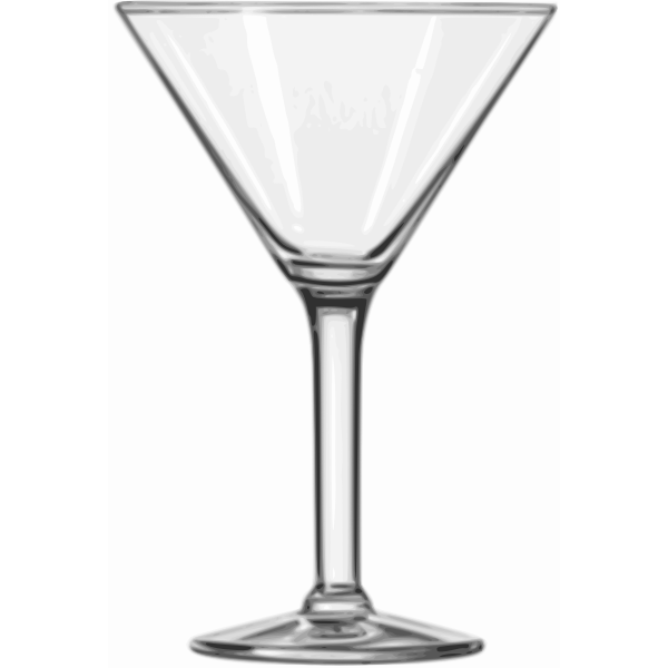 SVG Martini cocktail glass vector graphics
