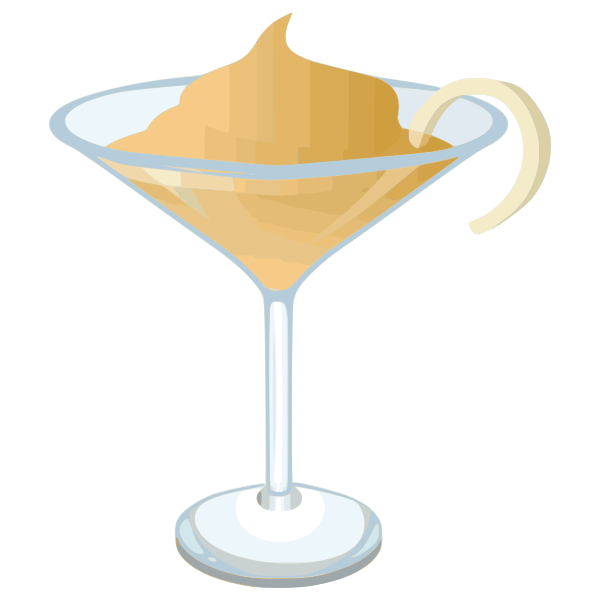 SVG Martini with decoration vector graphics