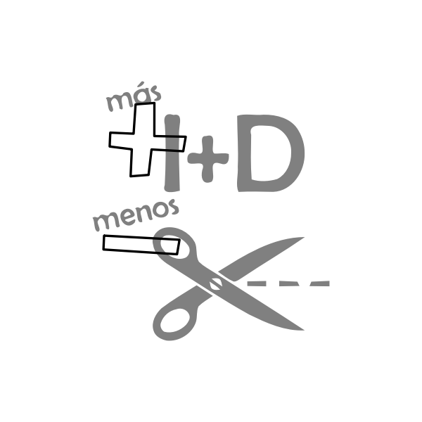 SVG mas imasd menos recortes dibujo gris