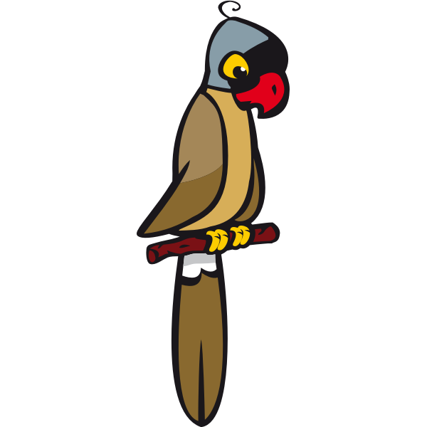 SVG Mascarin parrot vector image