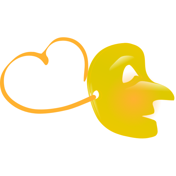 SVG Mask with love symbol