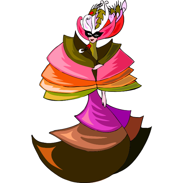 SVG Masked performer