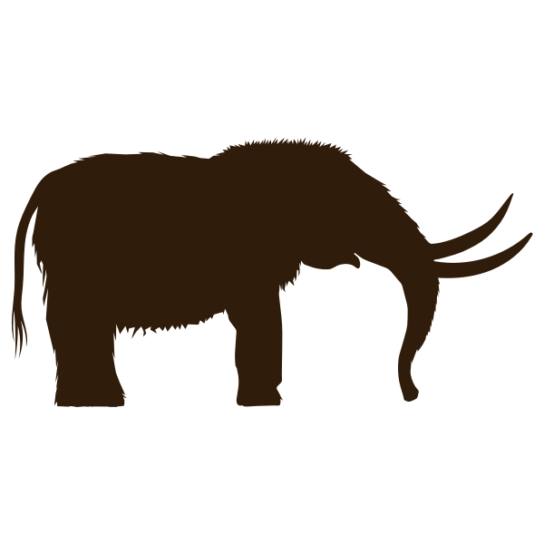 SVG Mastodon silhouette