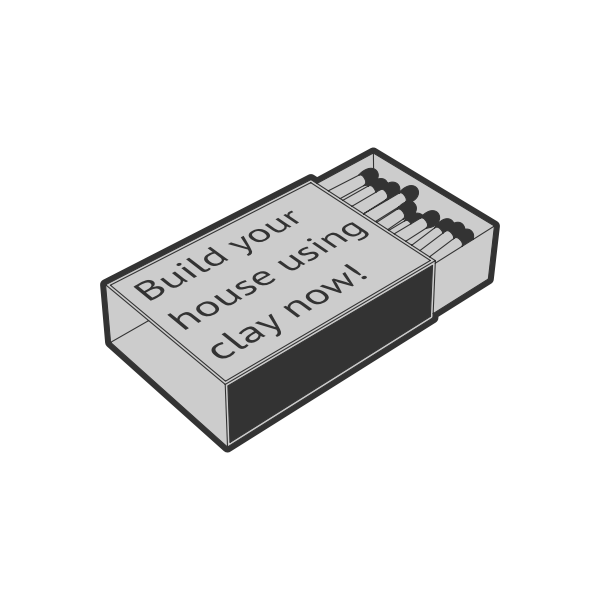 SVG Match box with propaganda vector clip art