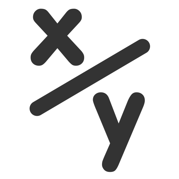 SVG Math fraction icon