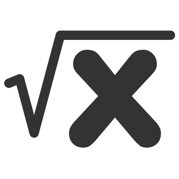 SVG math sqrt icon