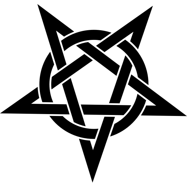 SVG mathafix pentagramme noir