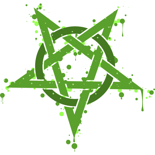 SVG mathafix pentragramme taches vertes