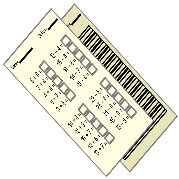 SVG Maths homework vector drawing