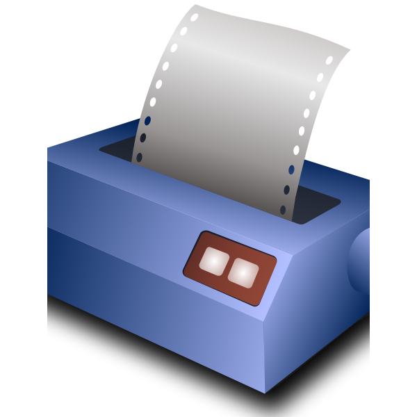 SVG Matrix printer vector image