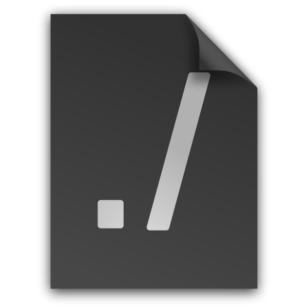 SVG matt icons application x executable