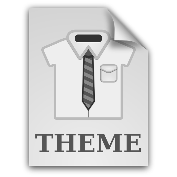 SVG matt icons application x theme