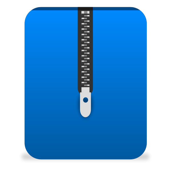 SVG matt icons archive blue