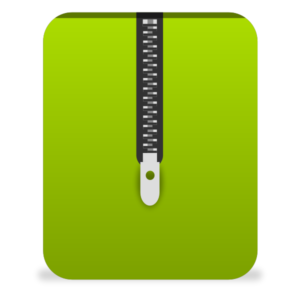 SVG matt icons archive green