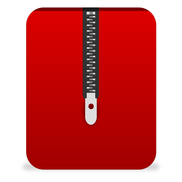 SVG matt icons archive red