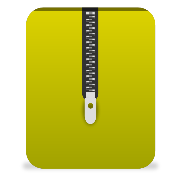 SVG matt icons archive yellow