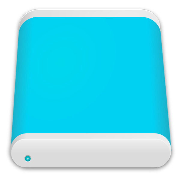 SVG matt icons drive cyan