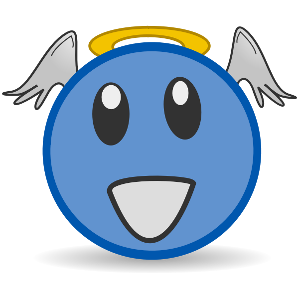 SVG matt icons face angel
