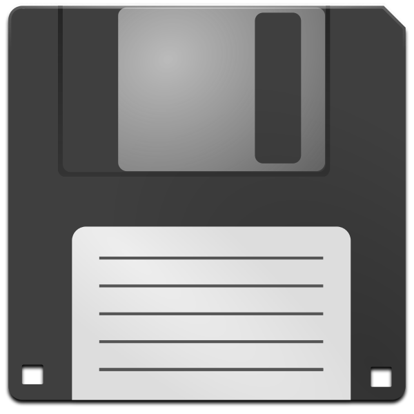 SVG matt icons media floppy