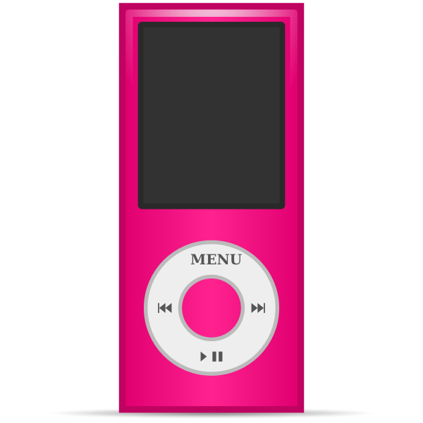 SVG matt icons multimedia player ipod