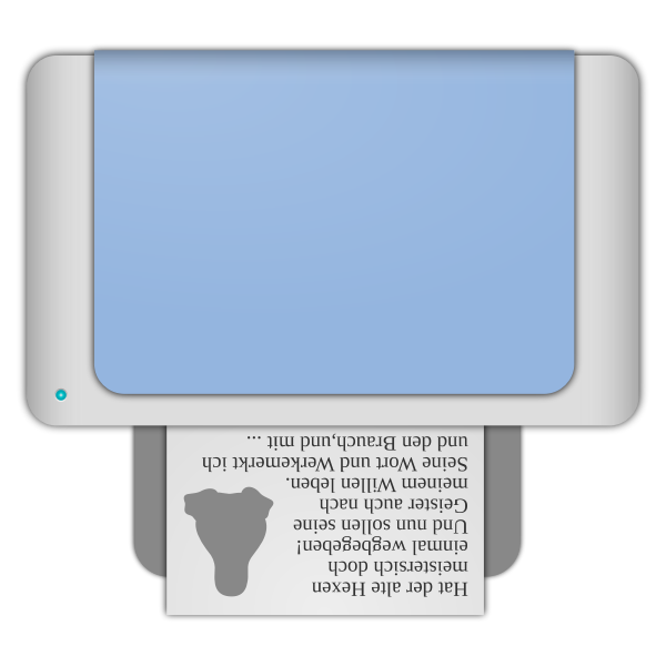 SVG matt icons printer combi