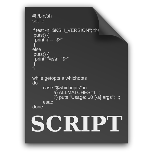 SVG matt icons text x generic script