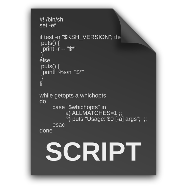 SVG matt icons text x generic script outlines