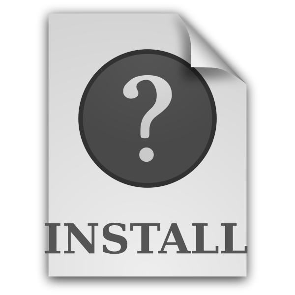 SVG matt icons text x install