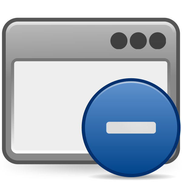SVG matt icons window minus