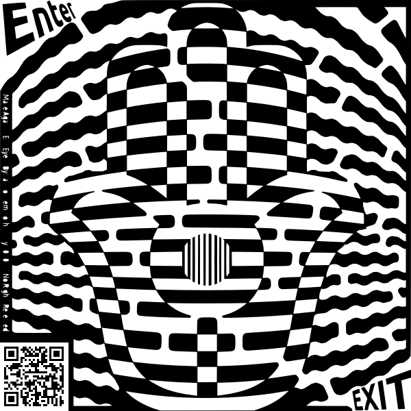 SVG maze against evil eye
