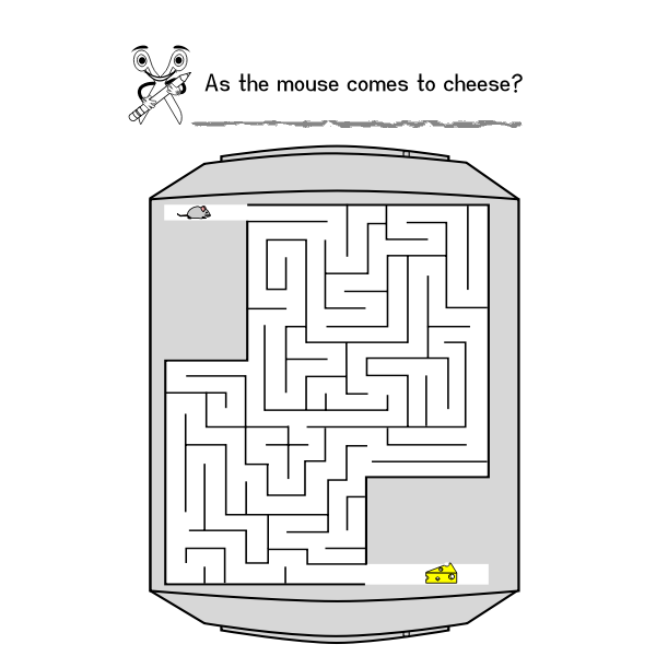SVG Maze for children vector illustration