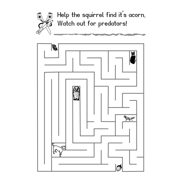 SVG Maze for children vector image