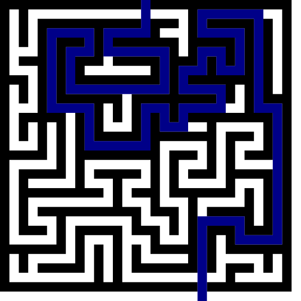 SVG Maze solution