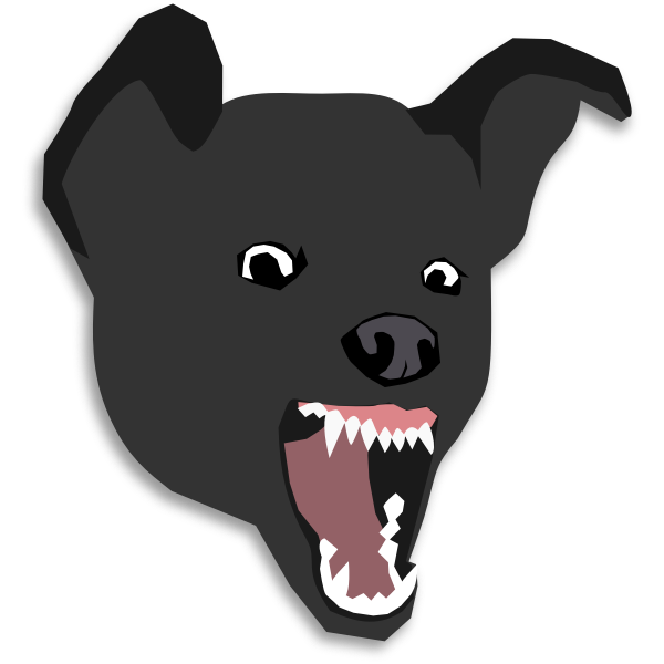 SVG Mean dog