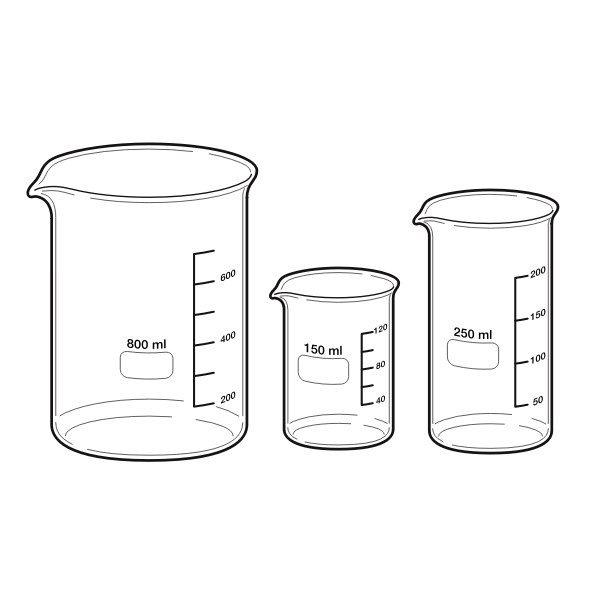 SVG Measuring beakers